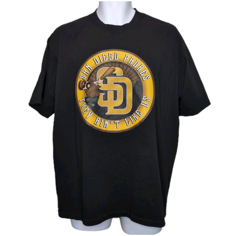 Cursed Apparel San Diego Padres Shirt XL Black They Ain't Like Us Kendrick Lamar